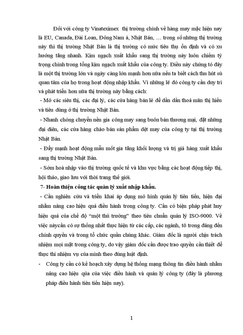 image for page Giải pháp thúc đẩy hàng dệt may của vinateximex sang thị trường Nhật Bản.