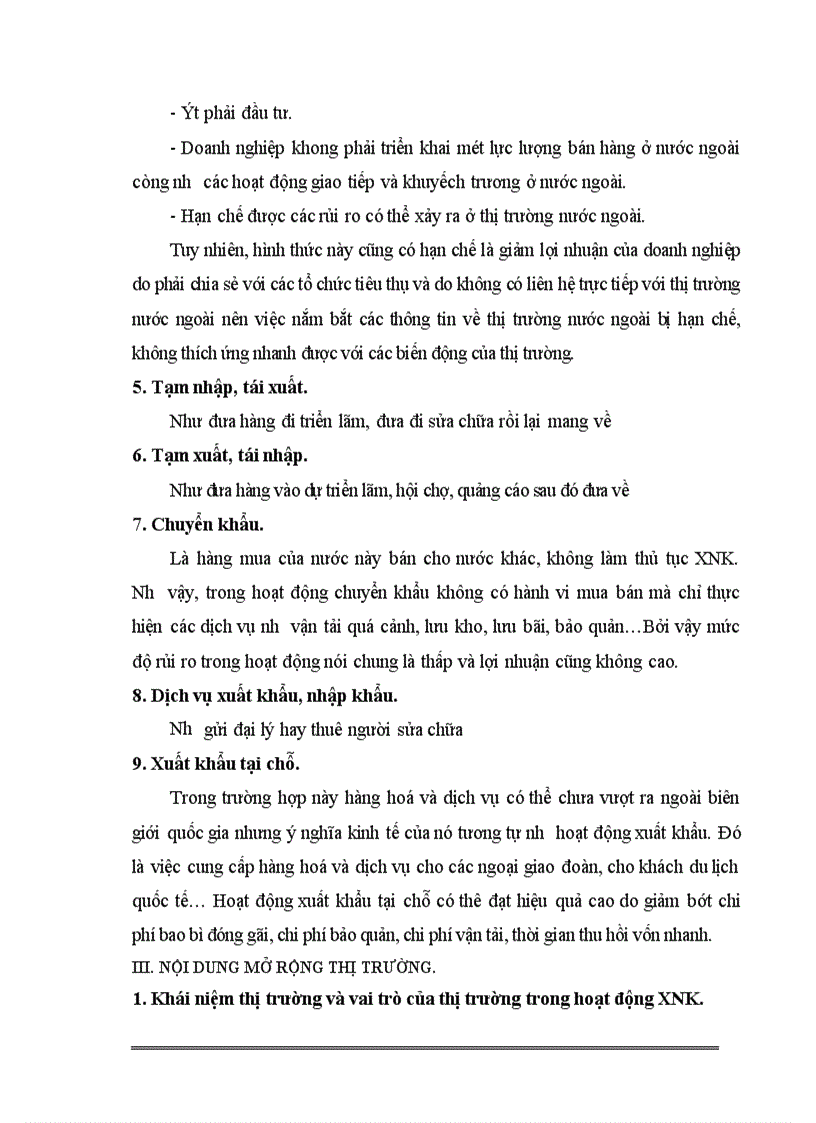 image for page Mở rộng thị trường XNK của công ty mimexco