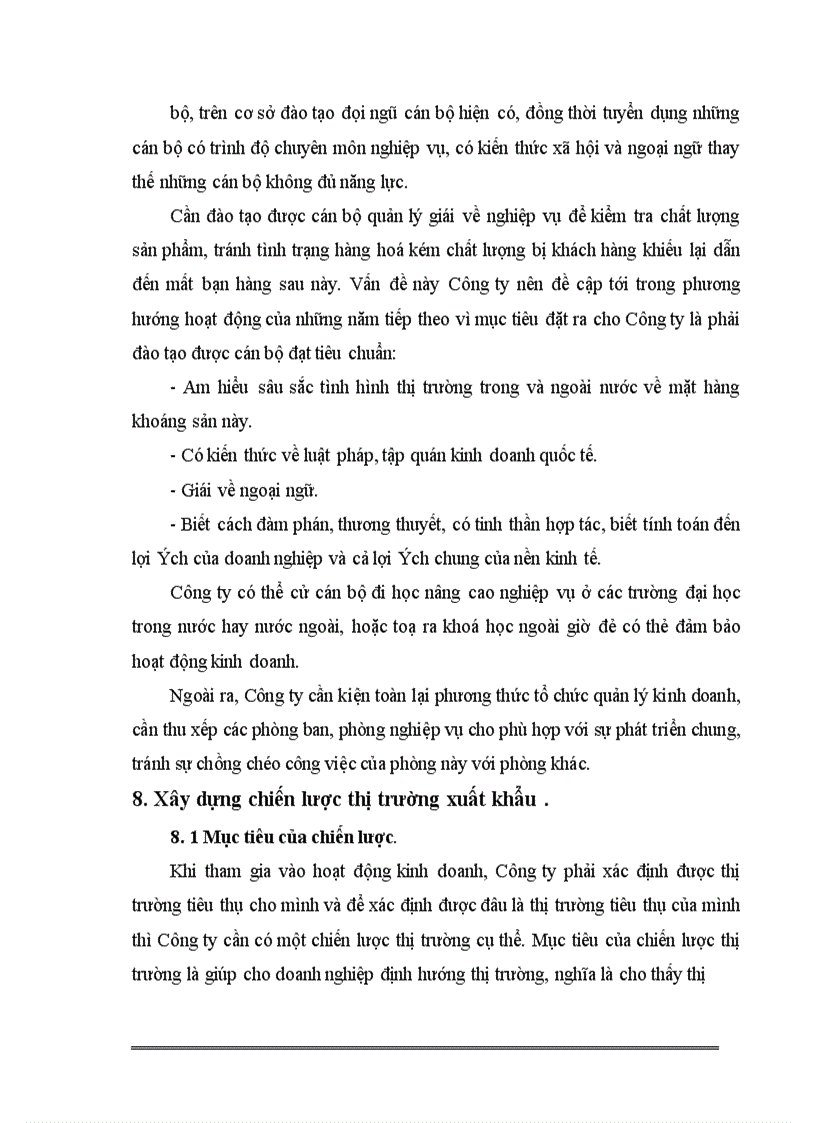 image for page Mở rộng thị trường XNK của công ty mimexco