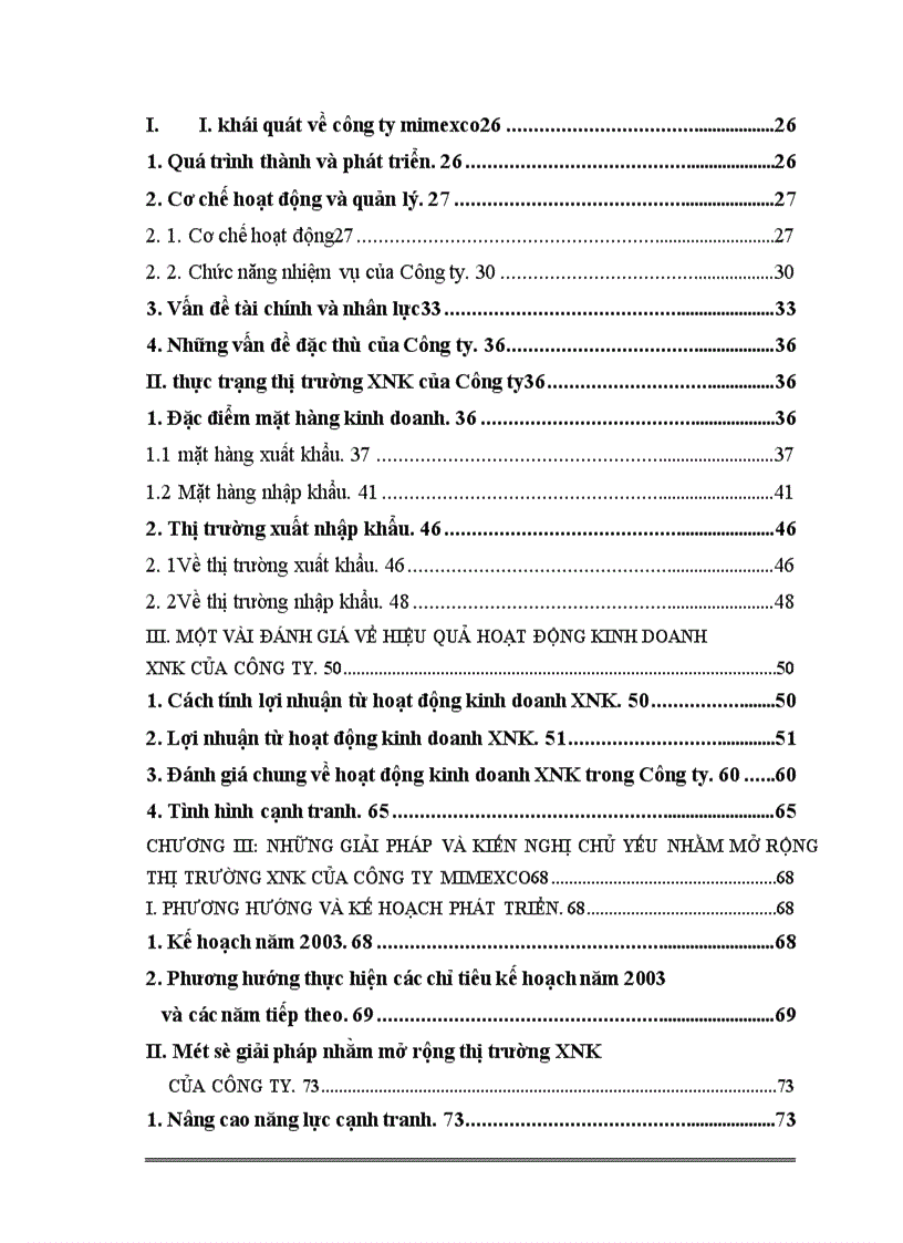 image for page Mở rộng thị trường XNK của công ty mimexco