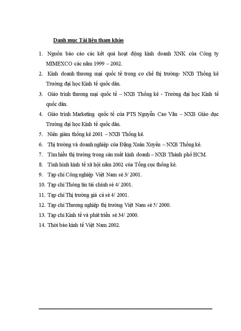 image for page Mở rộng thị trường XNK của công ty mimexco