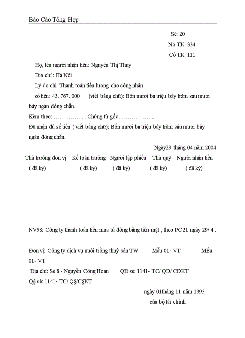 image for page Công tác hạch toán kế toán tại Công ty dịch vụ nuôi trồng thuỷ sản Trung Ương .