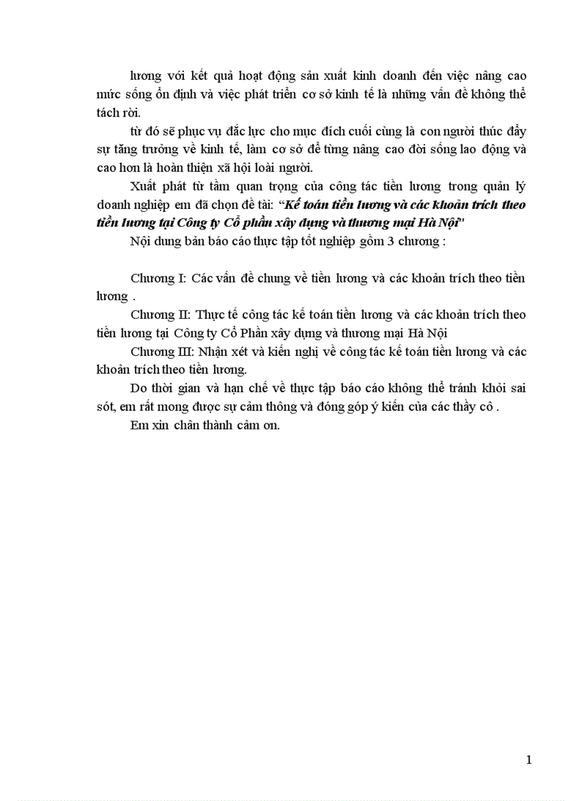 image for page Kế toán tiền lương và các khoản trích theo lương tại Công ty cổ phần xây dựng và thương mại Hà Nôị i