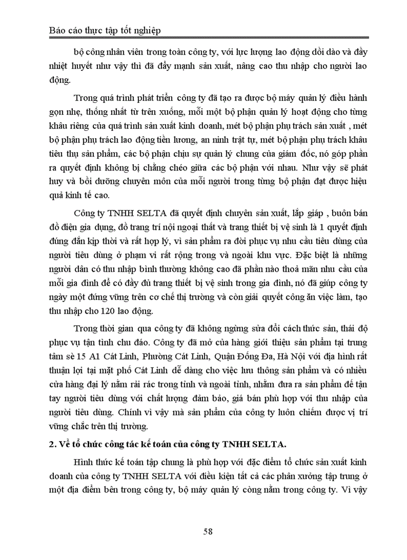 image for page Hoàn thiện công tác kế toán tại công ty TNHH Selta