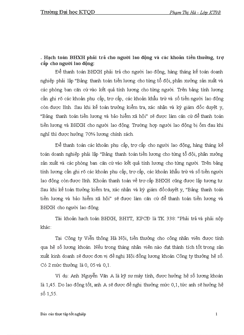image for page Hoàn thiện hạch toán tiền lương với việc nâng cao hiệu quả sử dụng người lao động tại Công ty Viễn thông Hà Nội.