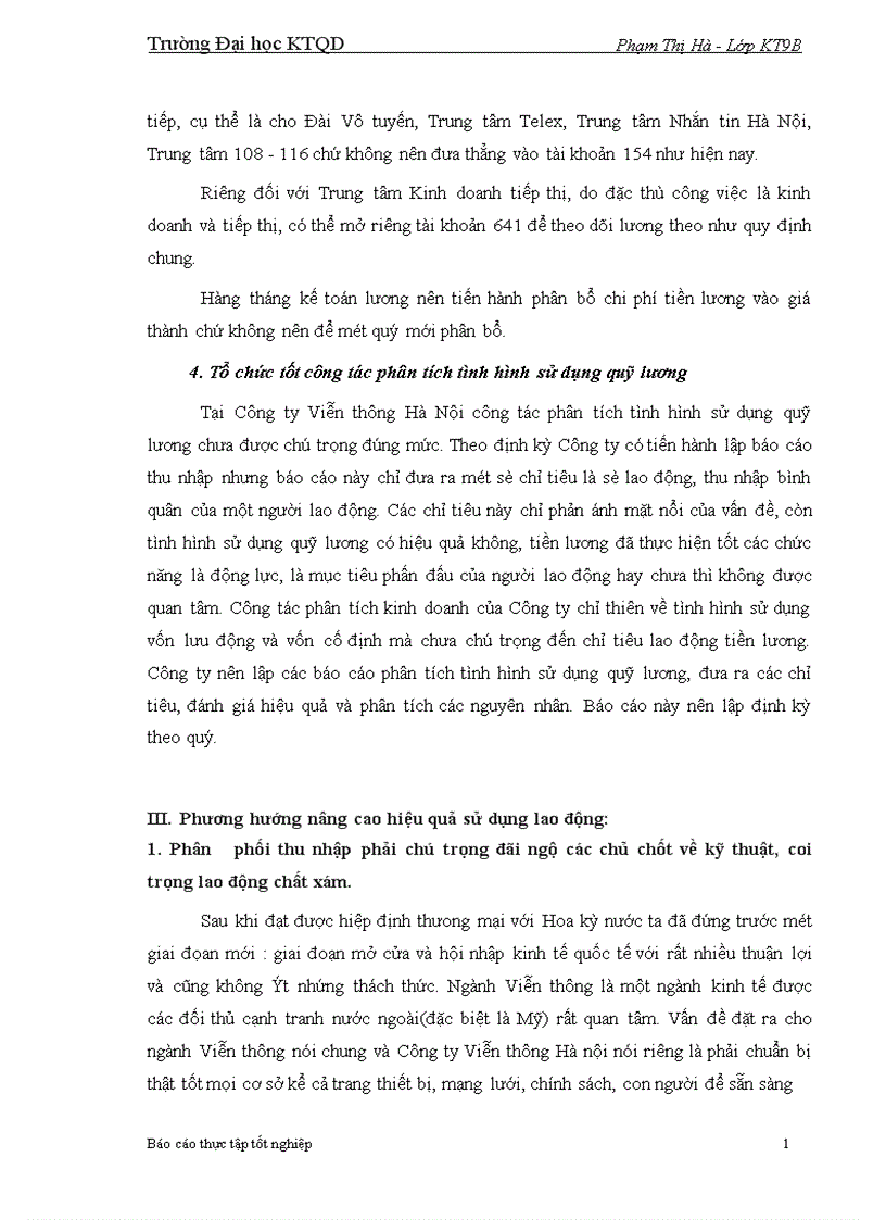 image for page Hoàn thiện hạch toán tiền lương với việc nâng cao hiệu quả sử dụng người lao động tại Công ty Viễn thông Hà Nội.