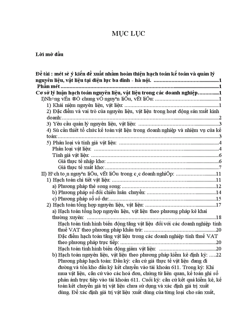 image for page Hoàn thiện hạch toán kế toán và quản lý nguyên liệu, vật liệu tại Điện lực Ba Đình - Hà Nội