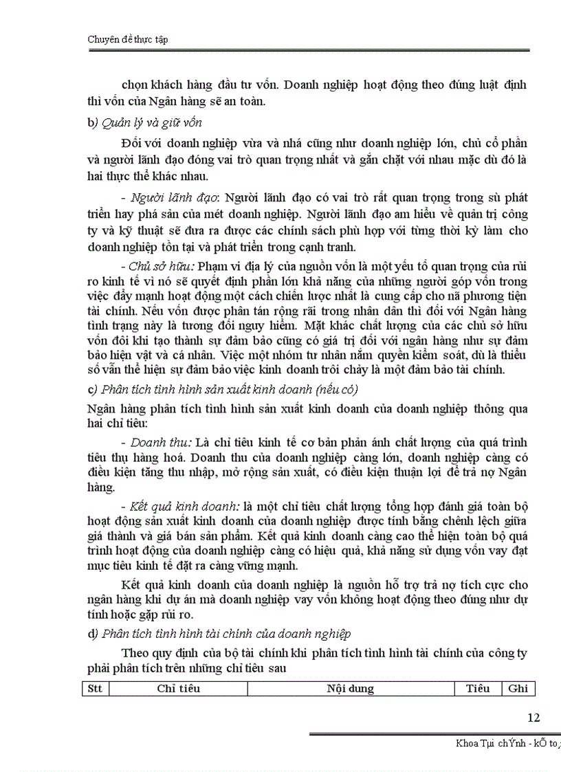 image for page Đánh giá rủi ro trước khi cho vay đầu tư phát triển tại Chi nhánh ngân hàng Đầu tư và Phát triển Yên Bái
