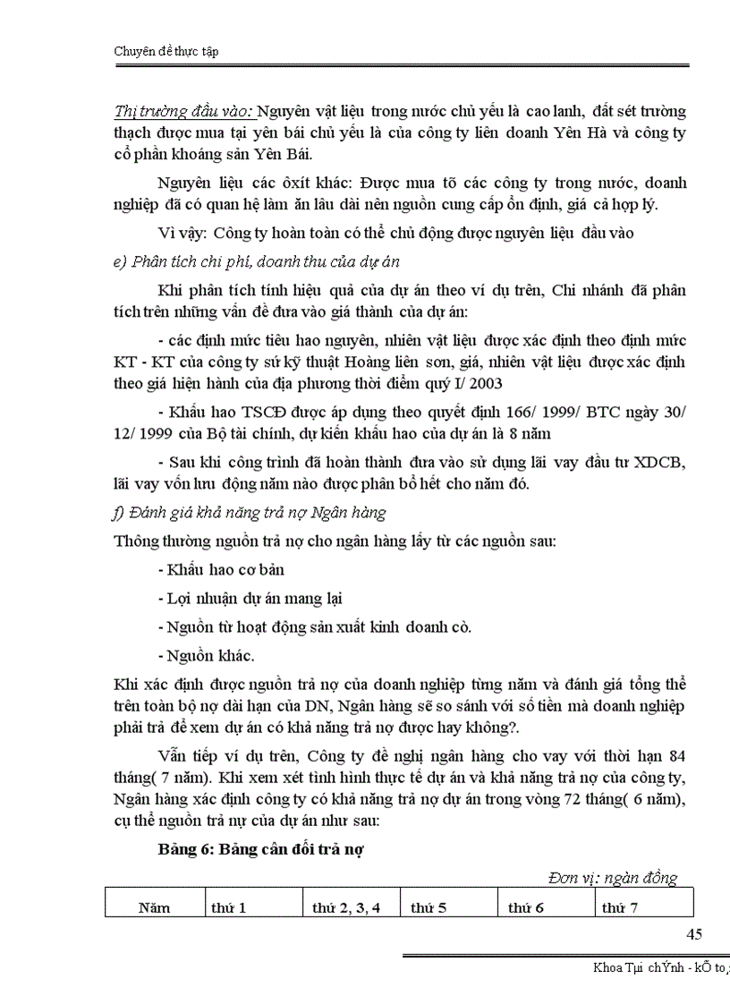 image for page Đánh giá rủi ro trước khi cho vay đầu tư phát triển tại Chi nhánh ngân hàng Đầu tư và Phát triển Yên Bái