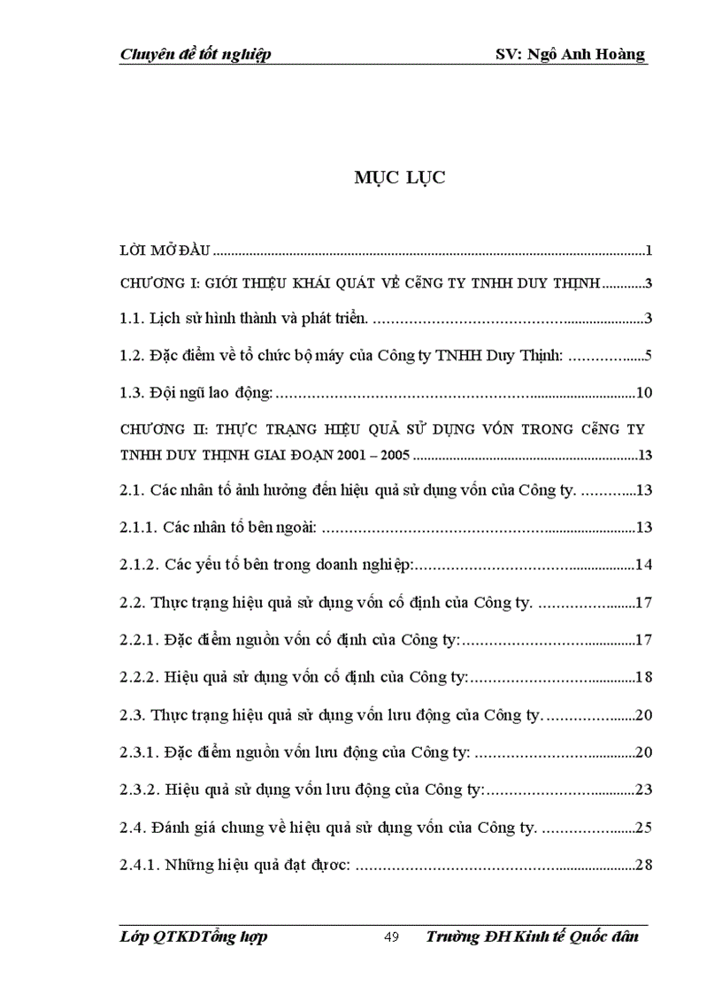 image for page Một số giải pháp nâng cao hiệu quả sử dụng vốn ở Công ty trách nhiệm hữu hạn Duy Thịnh