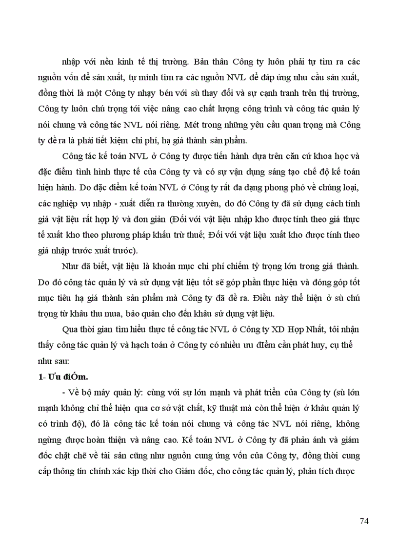 image for page Thực trạng công tác kế toán nguyên vật liệu ở công ty xây dựng Hợp Nhất