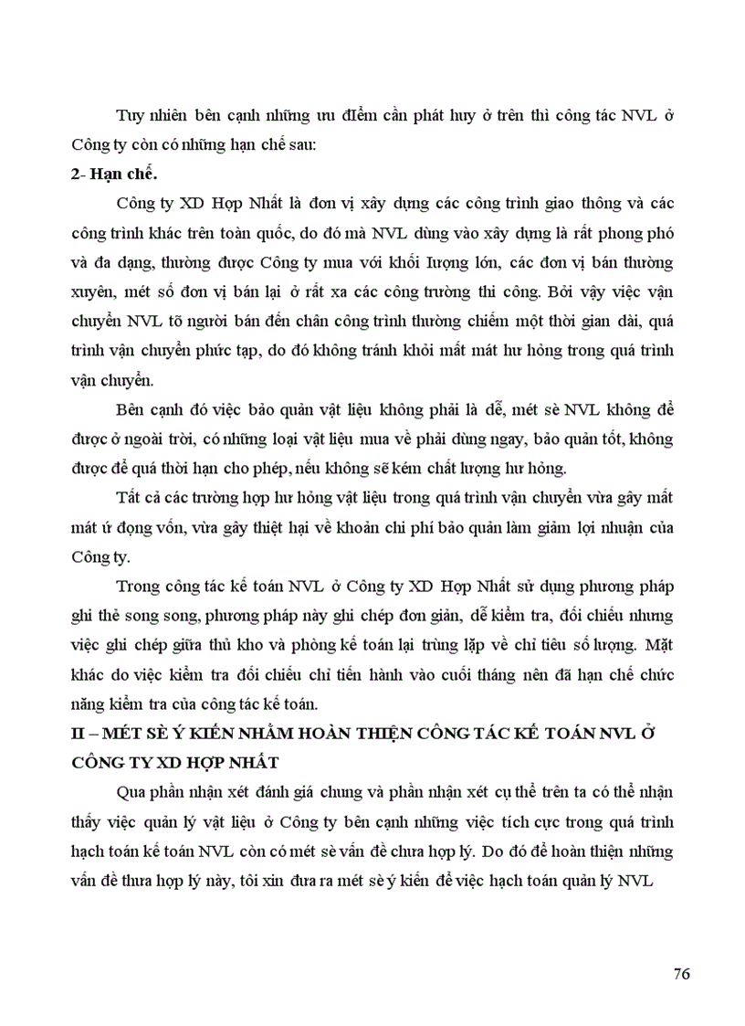 image for page Thực trạng công tác kế toán nguyên vật liệu ở công ty xây dựng Hợp Nhất