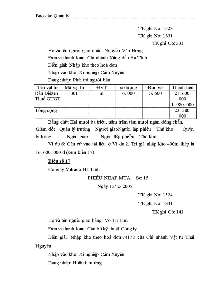 image for page Quản lý chi phí nguyên vật liệu tại công ty khoáng sản và thương mại Hà Tĩnh