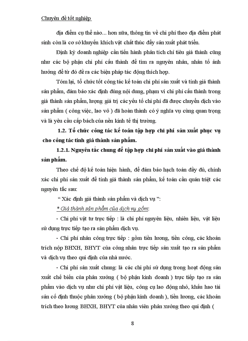 image for page Công tác kế toán tập hợp chi phí sản xuất và tính giá thành sản phẩm tại Công ty trách nhiệm hữu hạn Thế Anh