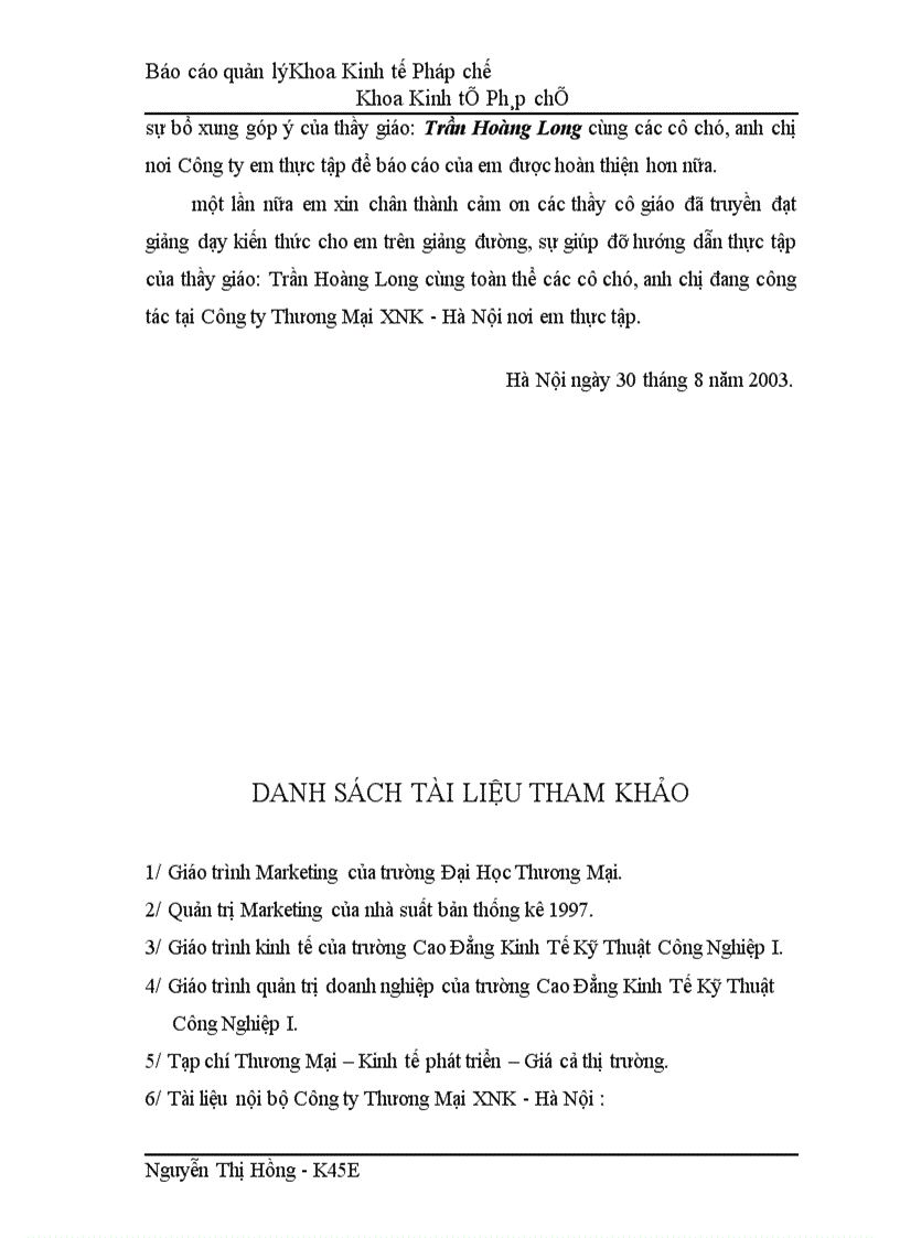 image for page Tổ chức công tác quản lý tiêu thụ sản phẩm hàng hoá tại Công ty Thương Mại xuất nhập khẩu - Hà Nội