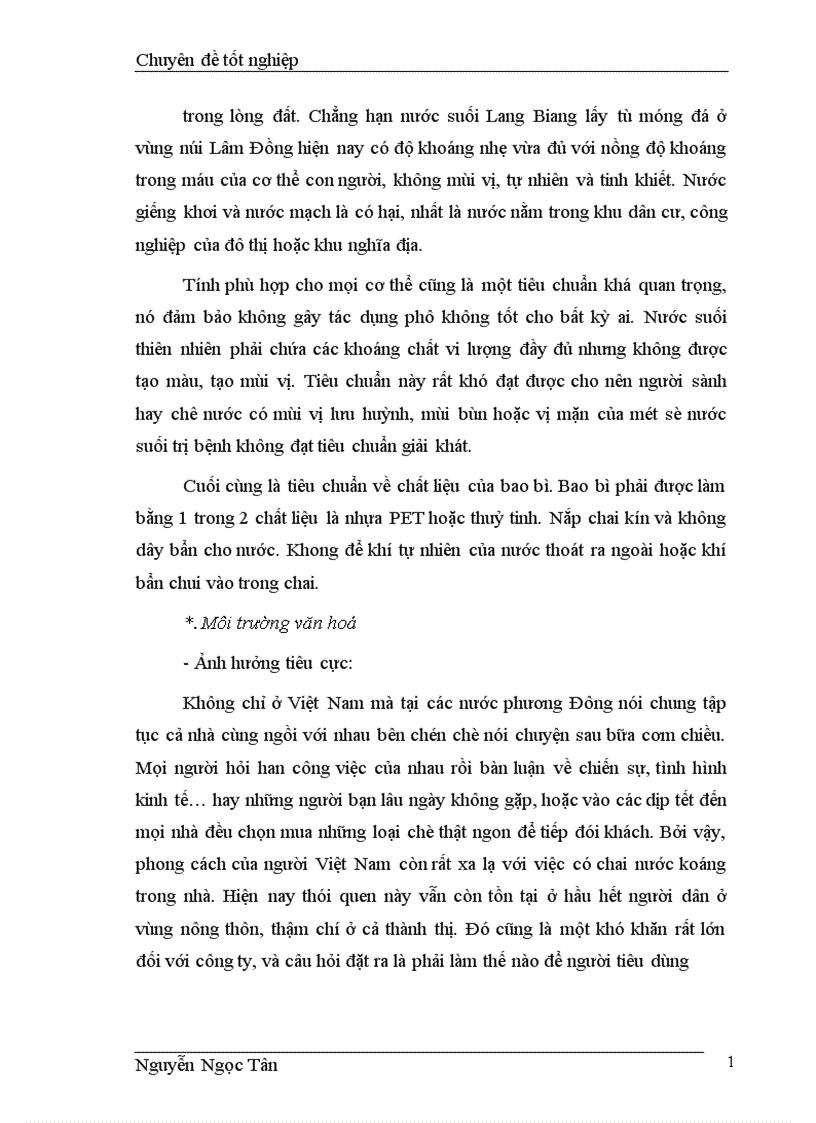 image for page Hoàn thiện giải pháp marketing hỗn hợp nhằm phát triển thị trường nước khoáng của công ty trách nhiệm hữu hạn Sana