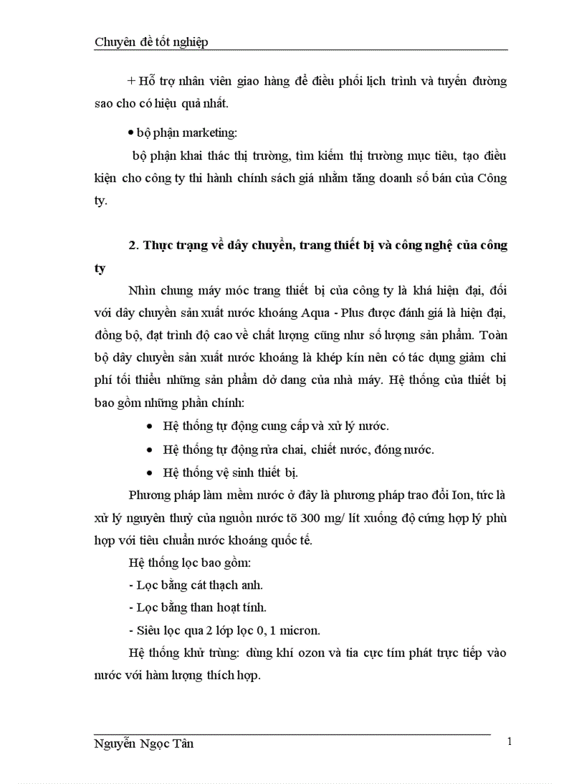 image for page Hoàn thiện giải pháp marketing hỗn hợp nhằm phát triển thị trường nước khoáng của công ty trách nhiệm hữu hạn Sana