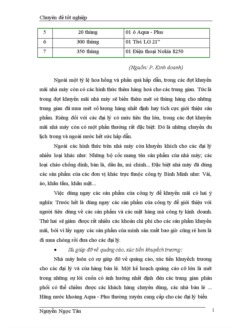 image for page Hoàn thiện giải pháp marketing hỗn hợp nhằm phát triển thị trường nước khoáng của công ty trách nhiệm hữu hạn Sana