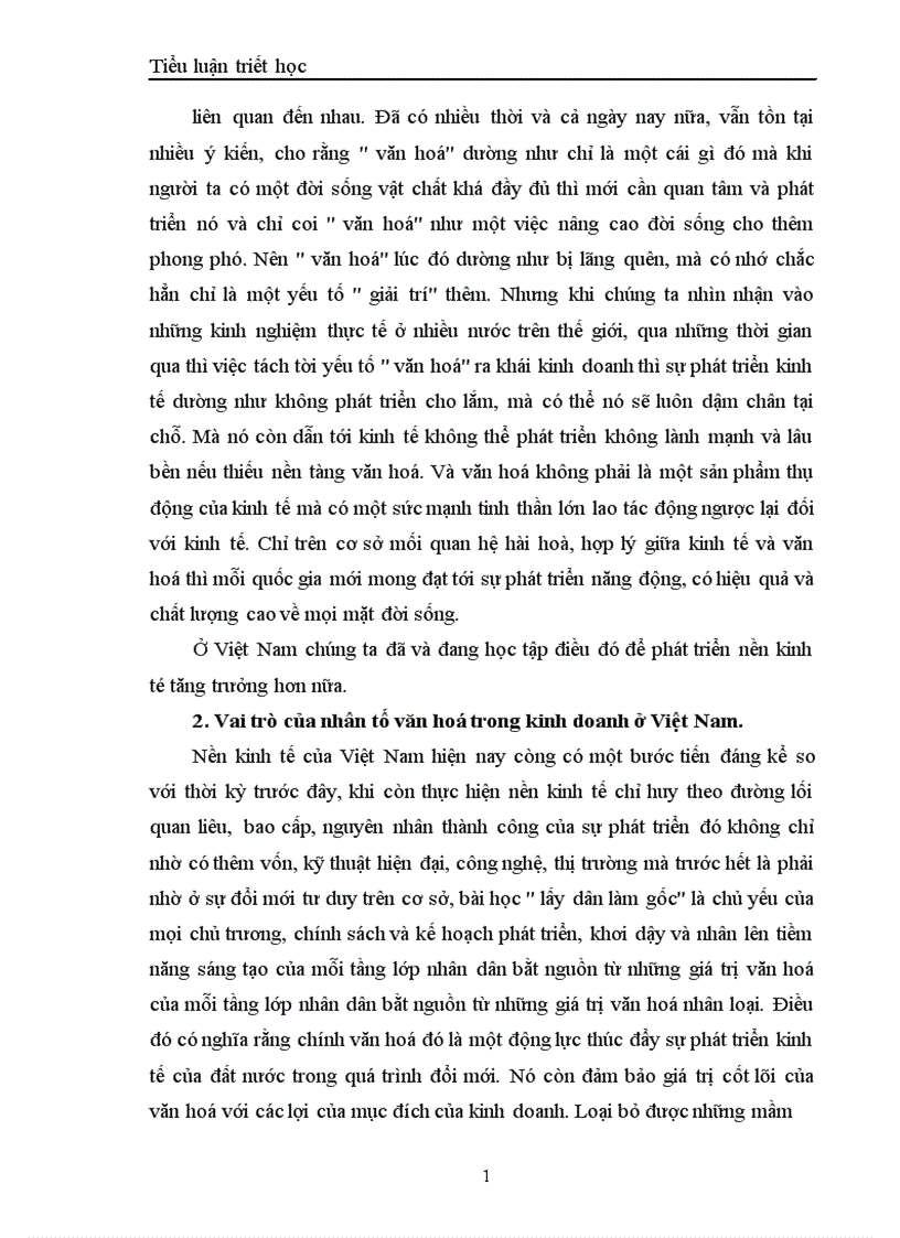 image for page Mối quan hệ giữa văn hoá và kinh doanh