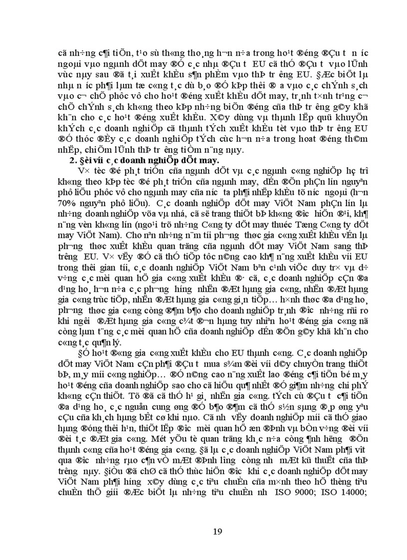 image for page Giải pháp đẩy mạnh xuất khẩu hàng dệt may vào thị trường EU