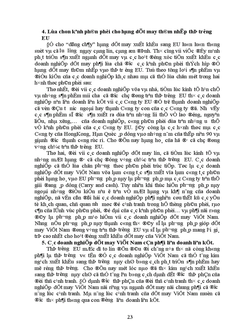 image for page Giải pháp đẩy mạnh xuất khẩu hàng dệt may vào thị trường EU