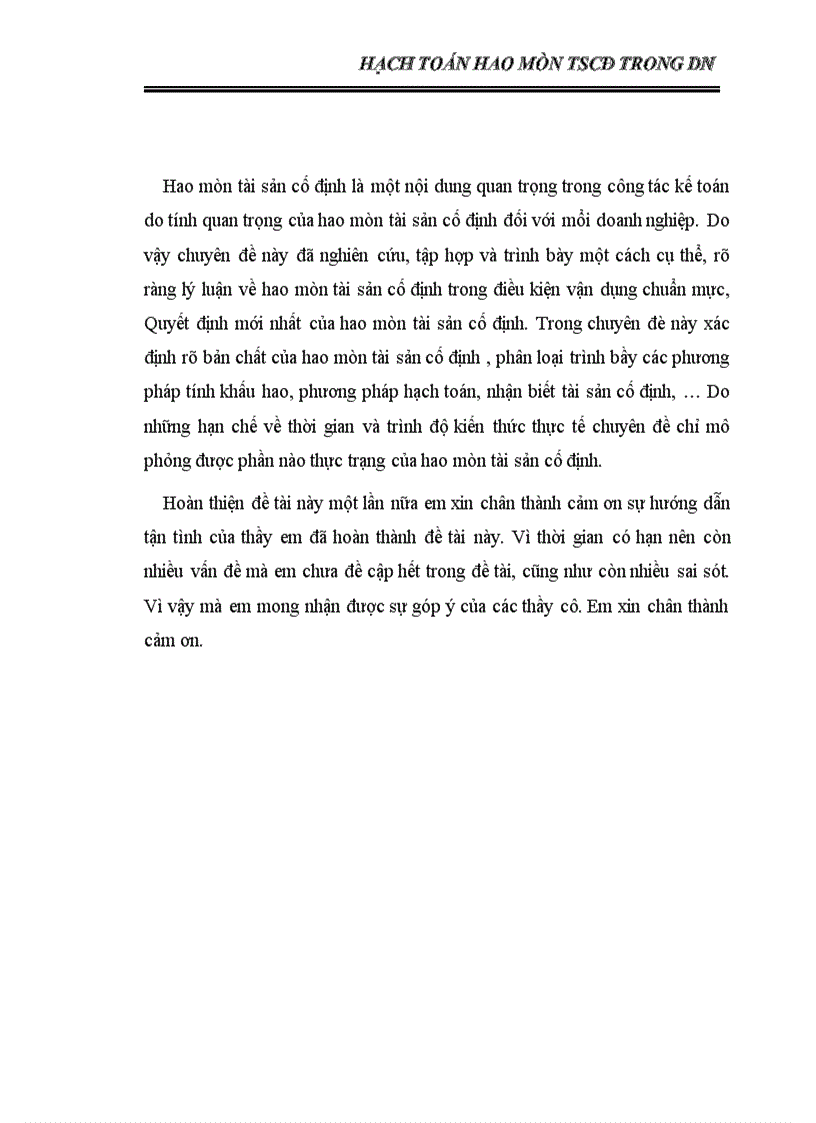 image for page Chế độ hạch toán hao mòn và khấu hao TSCĐ