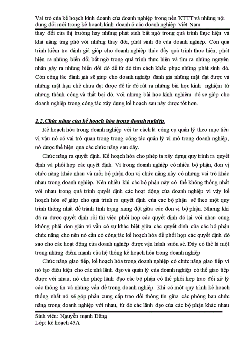 image for page Vai trò của kế hoạch kinh doanh của doanh nghiệp trong nền kinh tế thị trường và những nội dung đổi mới trong kế hoạch kinh doanh ở các doanh nghiệp Việt Nam.