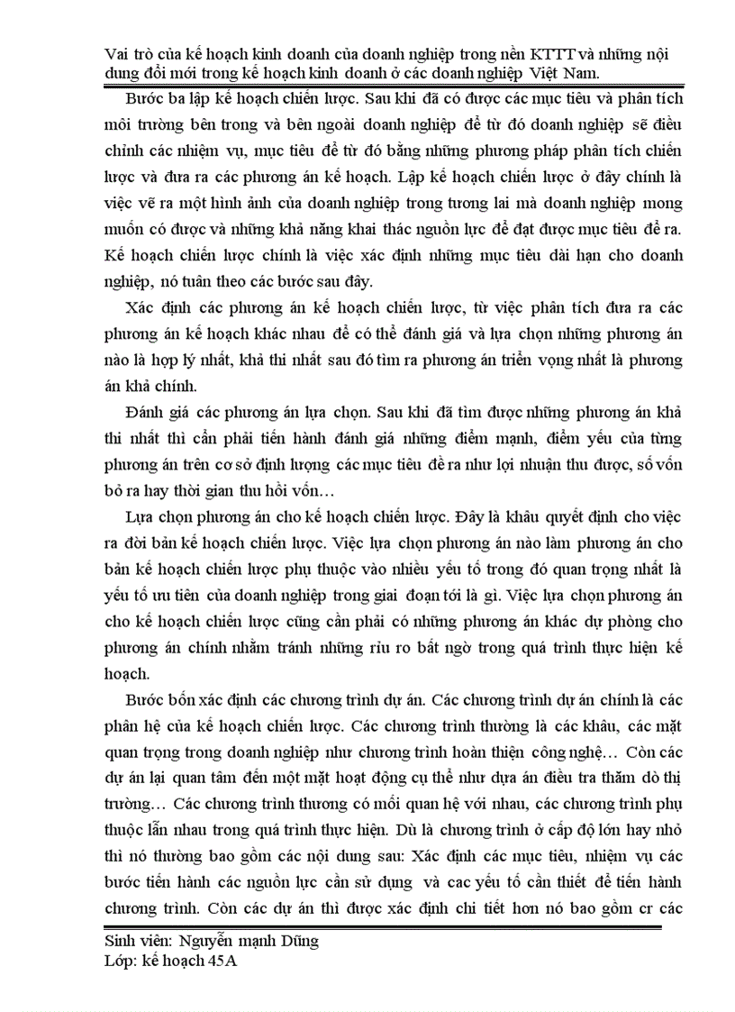 image for page Vai trò của kế hoạch kinh doanh của doanh nghiệp trong nền kinh tế thị trường và những nội dung đổi mới trong kế hoạch kinh doanh ở các doanh nghiệp Việt Nam.