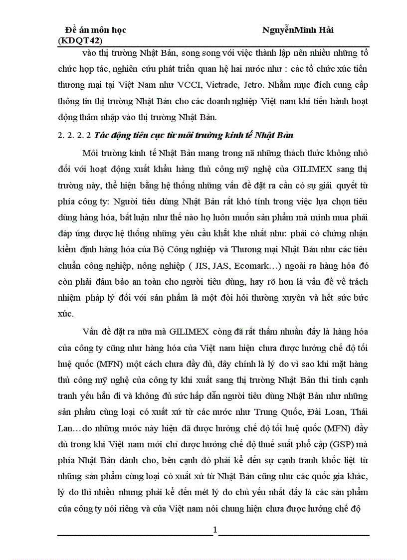image for page Phân tích môi trường kinh tế Nhật Bản tác động đến quyết định thâm nhập thị trường Nhật Bản của GILIMEX