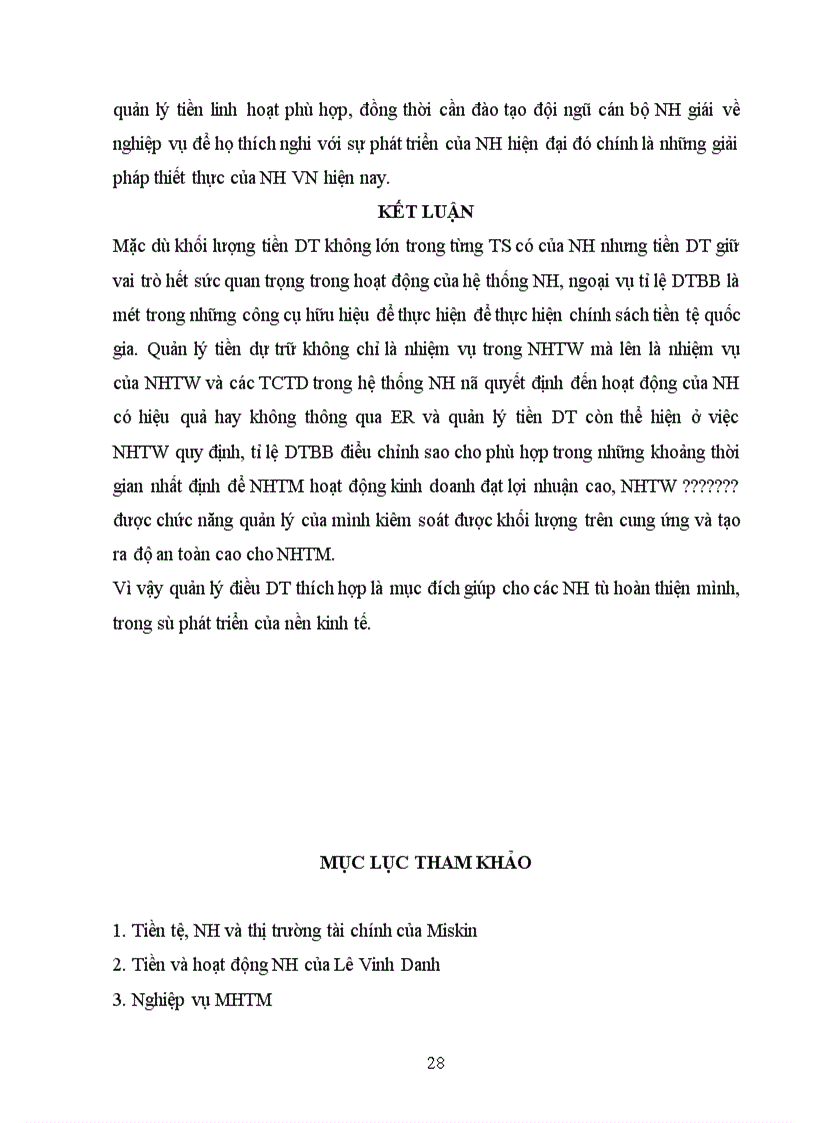 image for page Quản lý tiền đầu tư của ngân hàng Việt Nam.