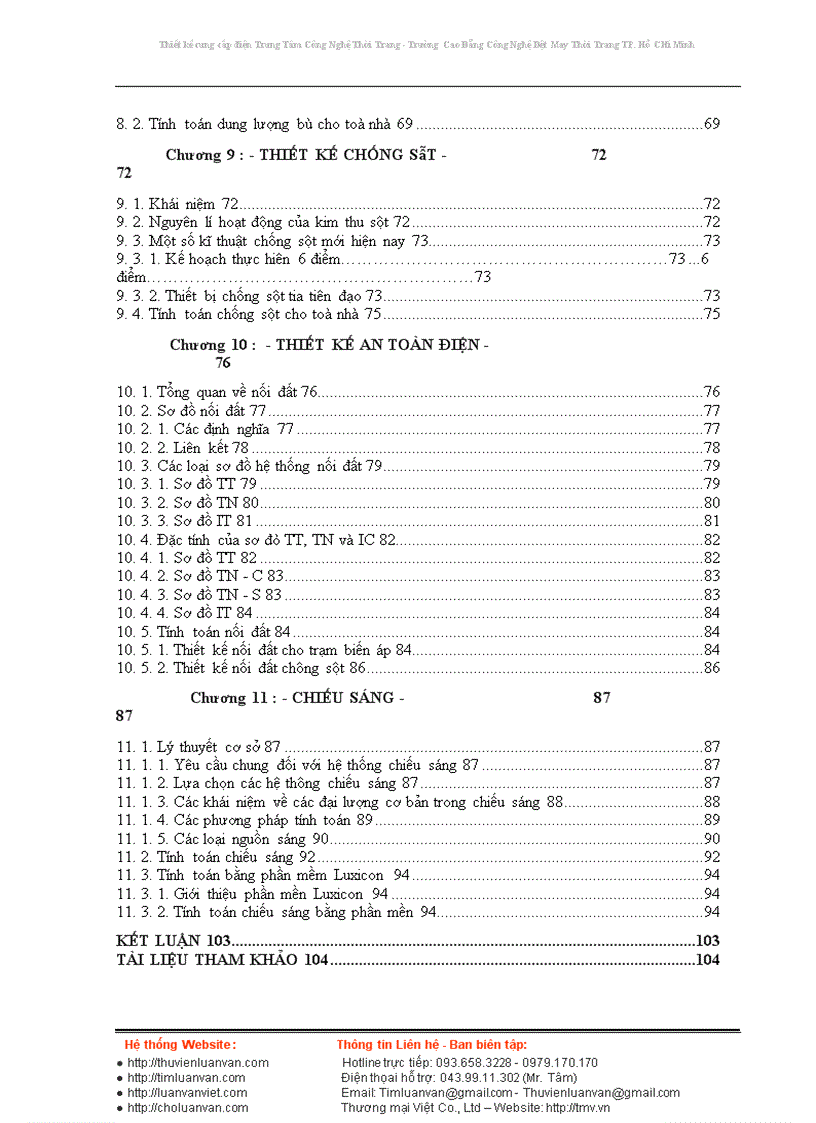 image for page Thiết kế cung cấp điện Trung Tâm Công Nghệ Thời Trang trường Cao Đẳng Công Nghệ Dệt May Thời Trang TP.Hồ Chí Minh
