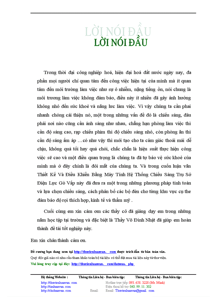 image for page Thiết kế và điều khiển bằng máy tính hệ thống chiếu sáng trụ sở điện lực Gò Vấp