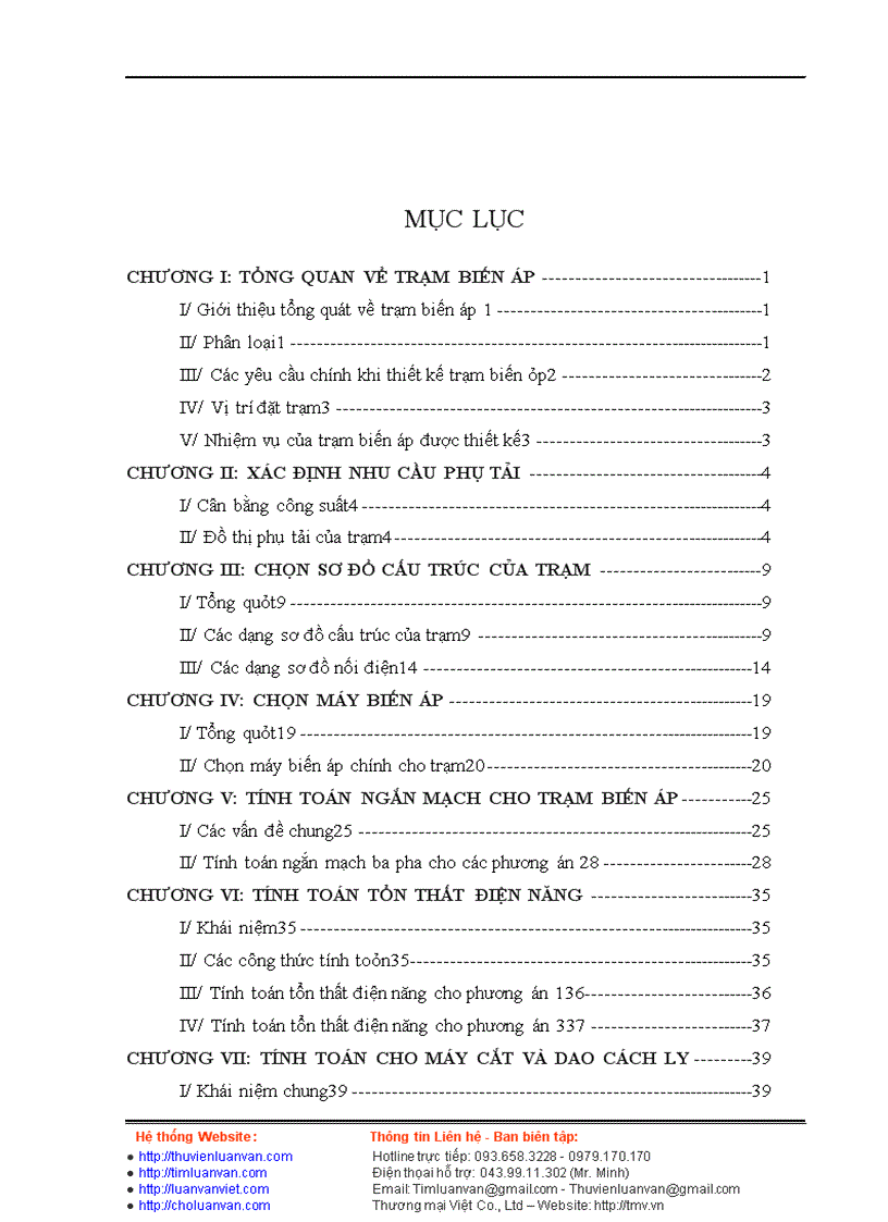 image for page Thiết kế trạm biến áp 220/110KV trung gian Tiền Giang
