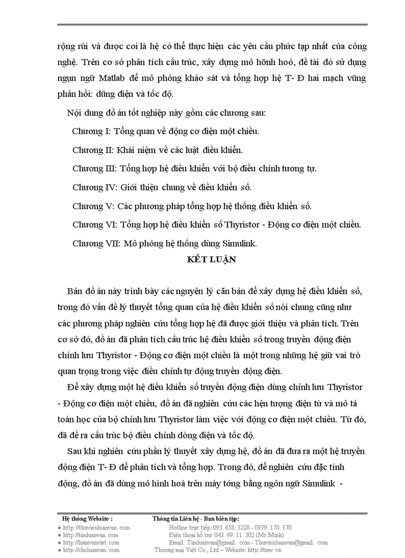 image for page Điều khiển số động cơ điện một chiều dùng bộ biến đổi thyristor