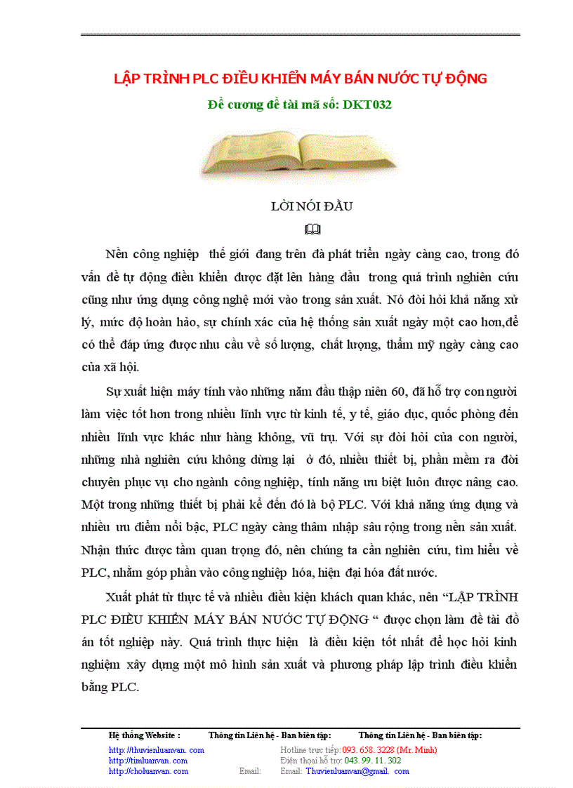 image for page Lập trình plc điều khiển máy bán nước tự động