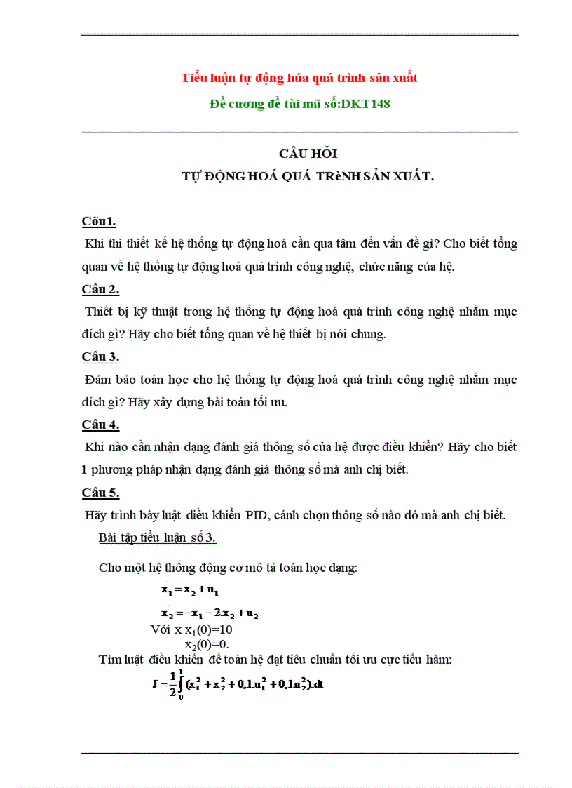 image for page Tiểu luận tự động hóa quá trình sản xuất