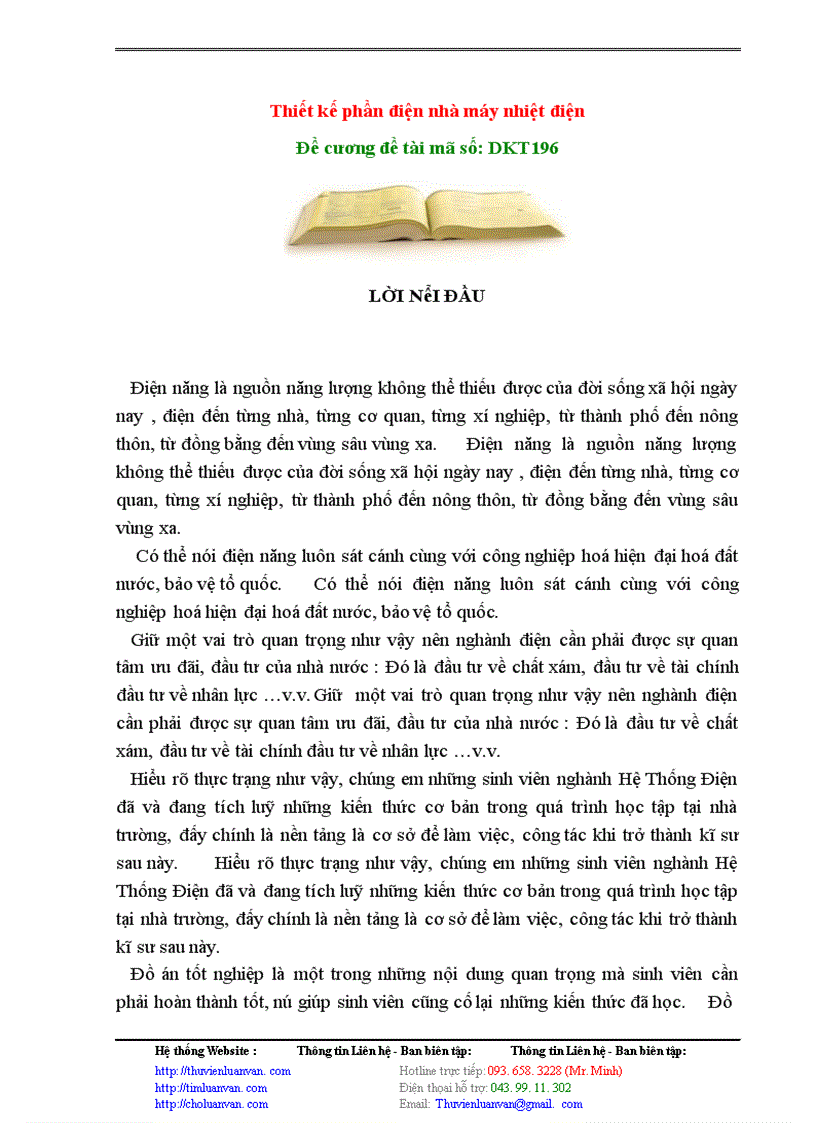 image for page Thiết kế phần điện nhà máy nhiệt điện , bản đồ án của em đã được hoàn thành đúng thời hạn và khối lượng