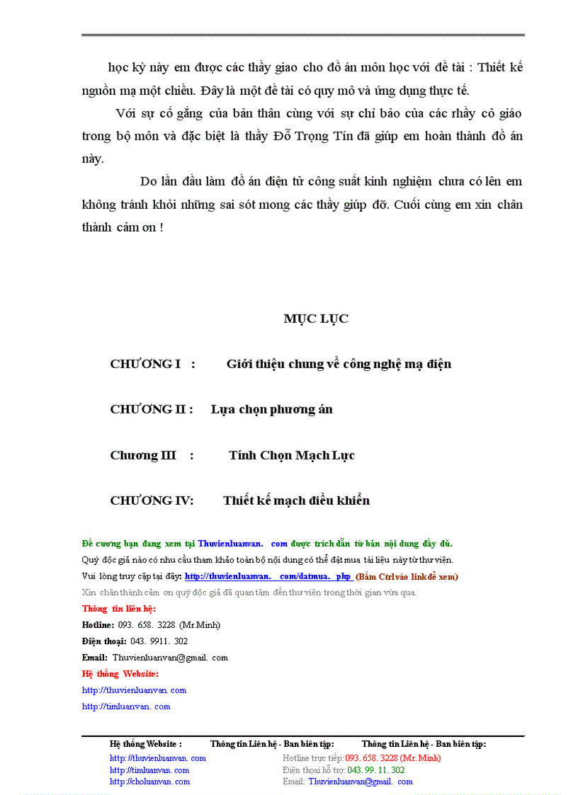 image for page Thiết kế nguồn mạ một chiều