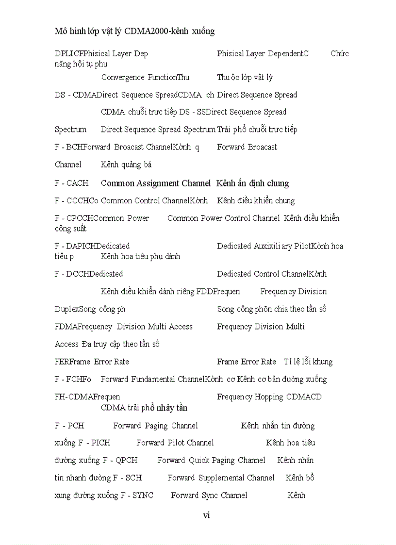 image for page Mô hình lớp vật lý CDMA 2000 kênh xuống
