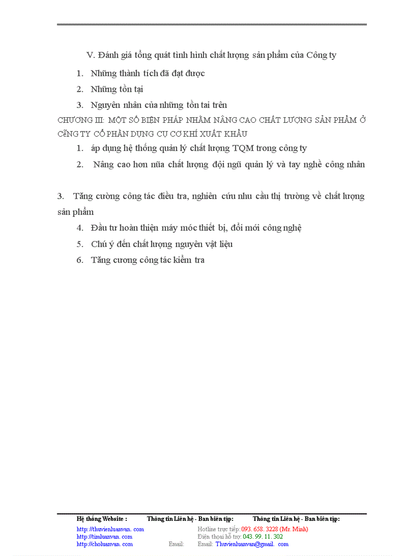 image for page Một số biện pháp cơ bản nhằm nâng cao chất lượng sản phẩm ở Công ty Cổ phần ứng dụng cơ khí Xuất khẩu Hà Nội