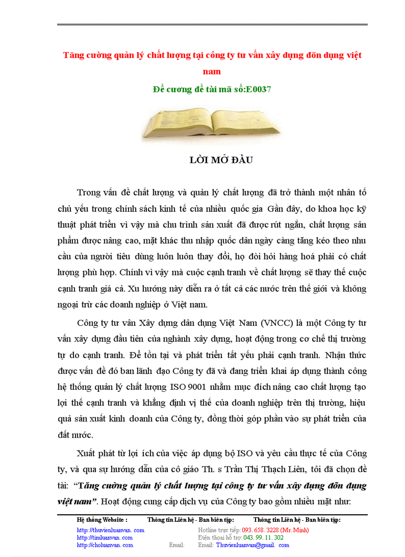 image for page Tăng cường quản lý chất lượng tại công ty tư vấn xây dựng đân dụng việt nam