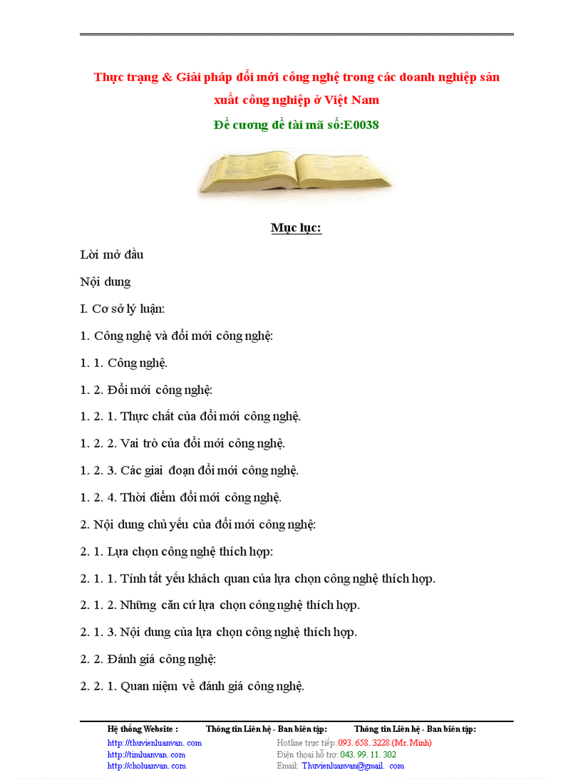 image for page Thực trạng & Giải pháp đổi mới công nghệ trong các doanh nghiệp sản xuất công nghiệp ở Việt Nam