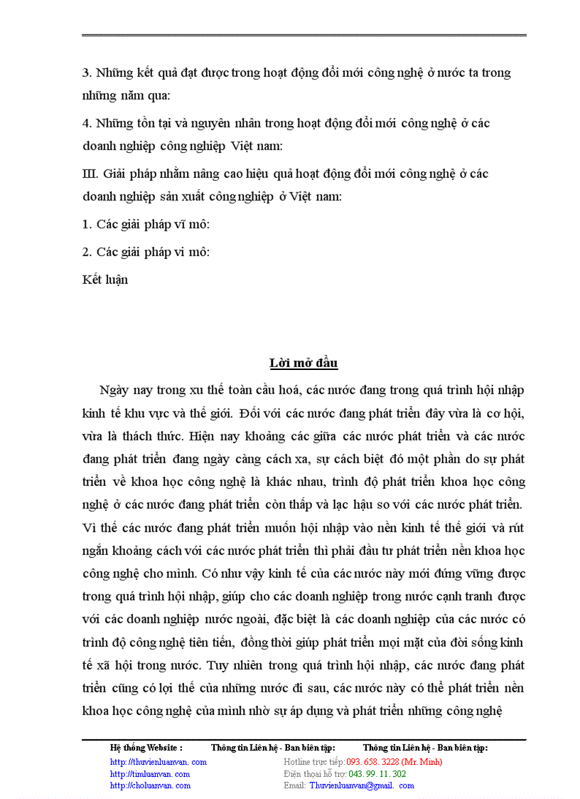 image for page Thực trạng & Giải pháp đổi mới công nghệ trong các doanh nghiệp sản xuất công nghiệp ở Việt Nam
