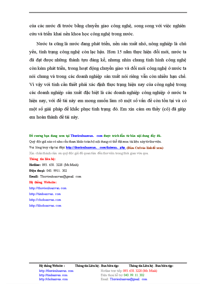 image for page Thực trạng & Giải pháp đổi mới công nghệ trong các doanh nghiệp sản xuất công nghiệp ở Việt Nam