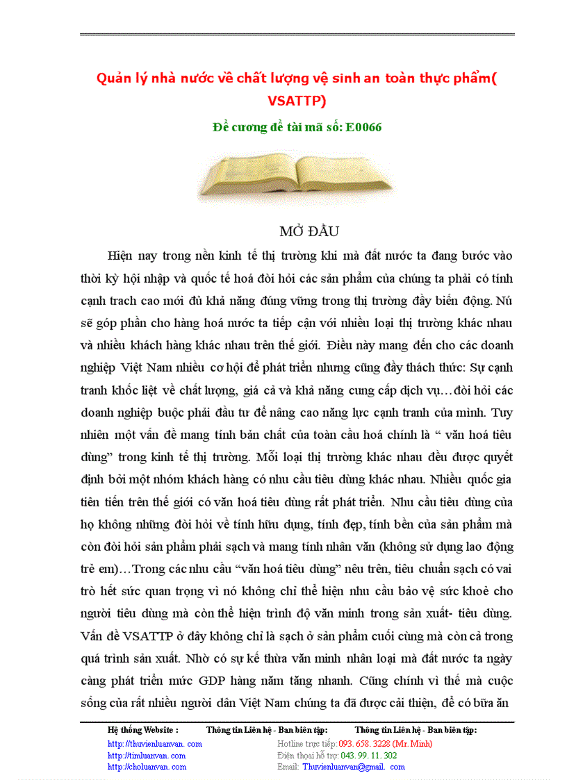 image for page Quản lý nhà nước về chất lượng vệ sinh an toàn thực phẩm( VSATTP)