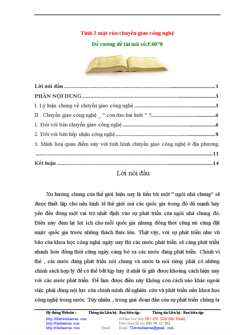 image for page Tính 2 mặt của chuyển giao công nghệ