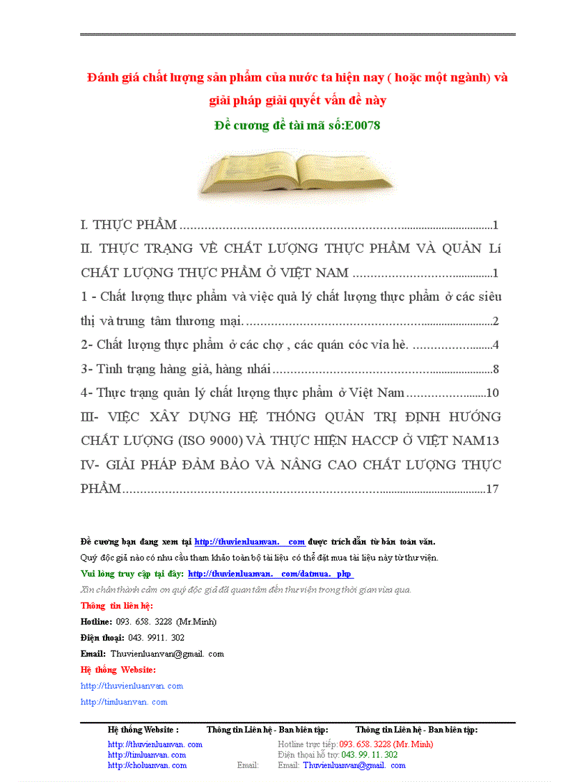 image for page Đánh giá chất lượng sản phẩm của nước ta hiện nay ( hoặc một ngành) và giải pháp giải quyết vấn đề này