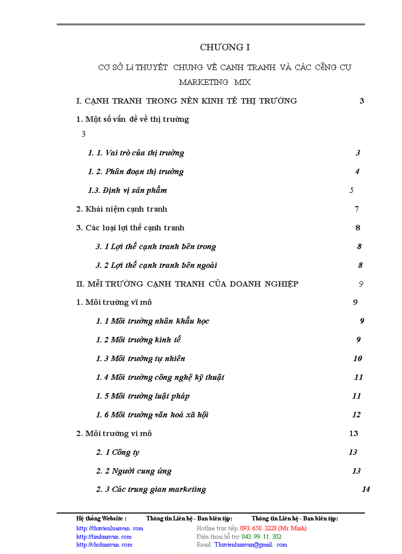 image for page Vận dụng các công cụ Marketing - Mix vào việc duy trì & bảo vệ thị phần của Nhà máy Thuốc lá Thăng Long
