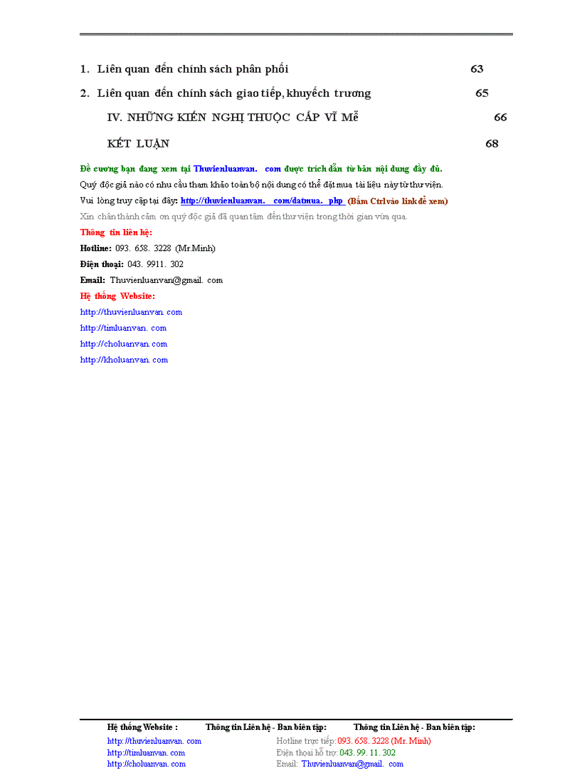 image for page Vận dụng các công cụ Marketing - Mix vào việc duy trì & bảo vệ thị phần của Nhà máy Thuốc lá Thăng Long