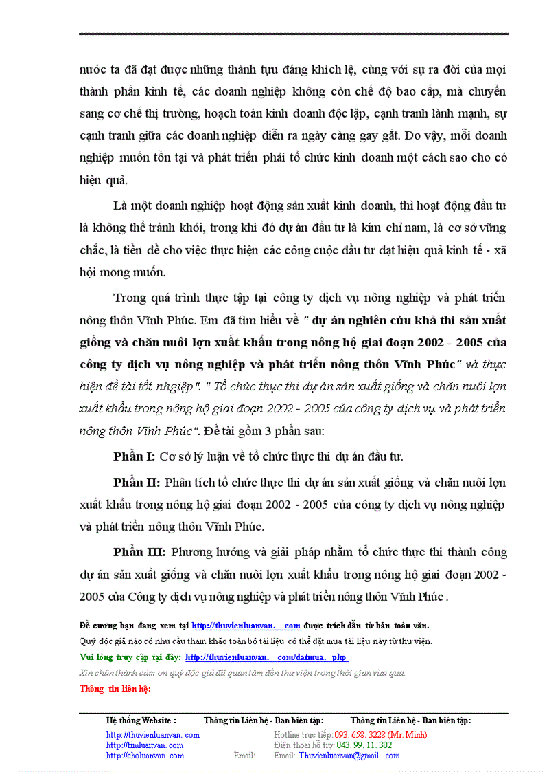 image for page Dự án nghiên cứu khả thi sản xuất giống & chăn nuôi lợn Xuất khẩu trong nông hộ của Công ty Dịch vụ Nông nghiệp và phát triển nông thôn Vĩnh Phúc